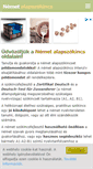 Mobile Screenshot of nemet-alapszokincs.info